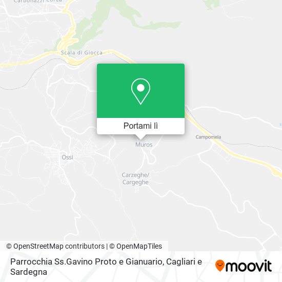 Mappa Parrocchia Ss.Gavino Proto e Gianuario