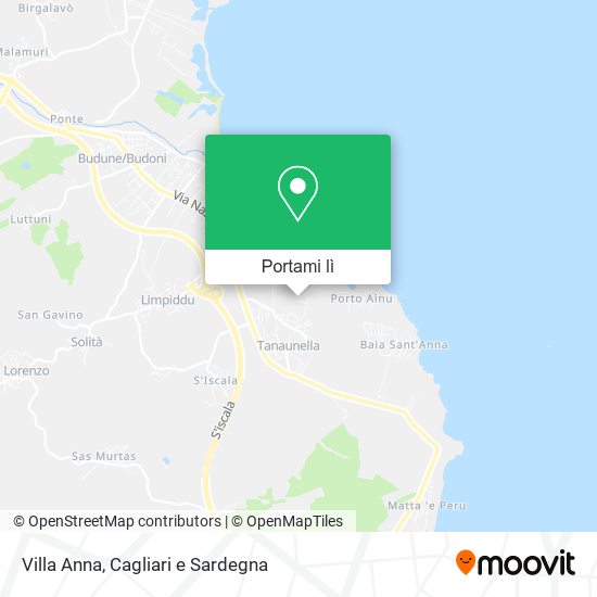 Mappa Villa Anna