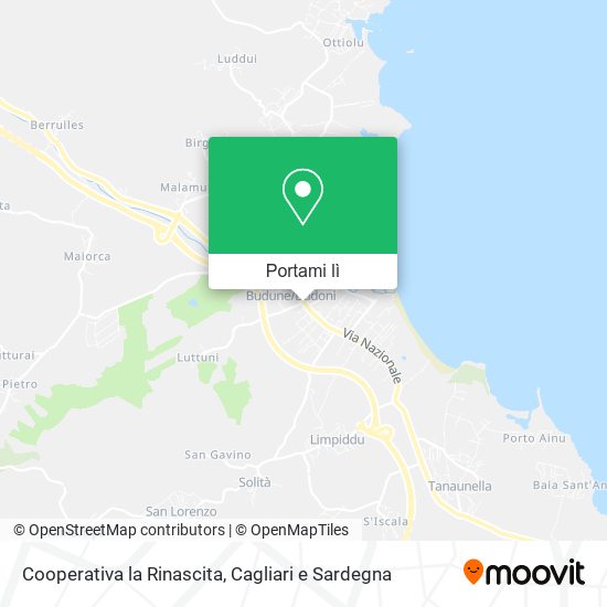 Mappa Cooperativa la Rinascita