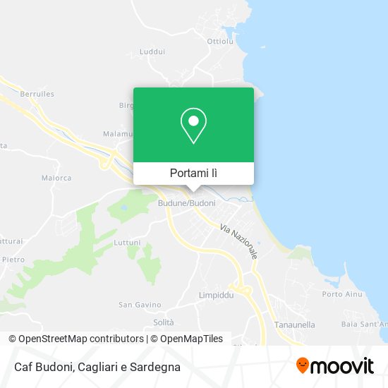 Mappa Caf Budoni