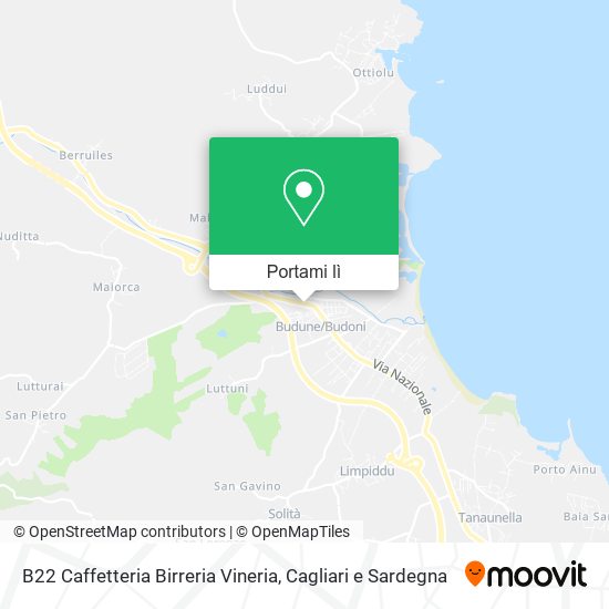 Mappa B22 Caffetteria Birreria Vineria