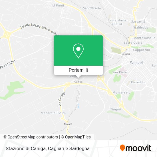 Mappa Stazione di Caniga