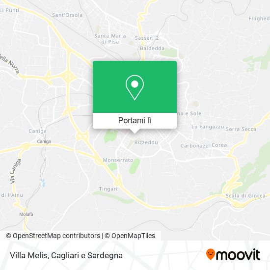 Mappa Villa Melis
