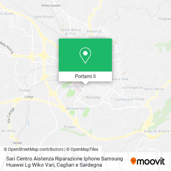 Mappa Sari Centro Aistenza Riparazione Iphone Samsung Huawei Lg Wiko Vari