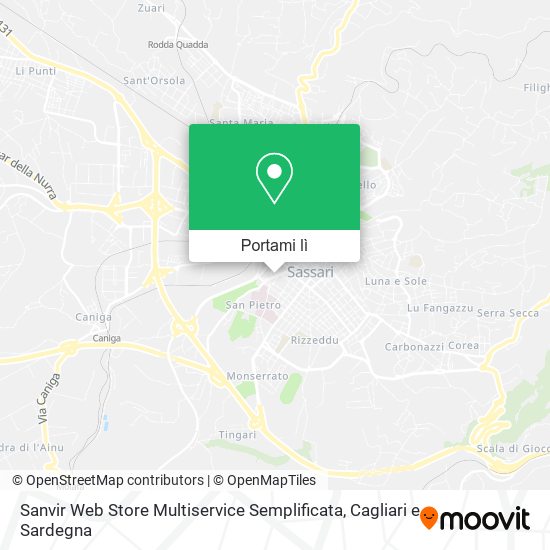 Mappa Sanvir Web Store Multiservice Semplificata
