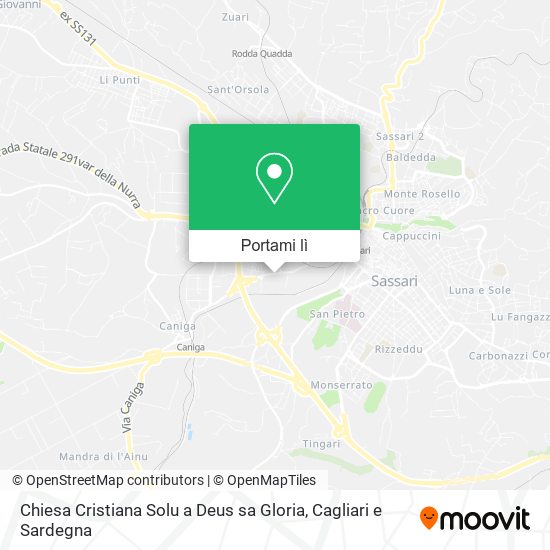 Mappa Chiesa Cristiana Solu a Deus sa Gloria