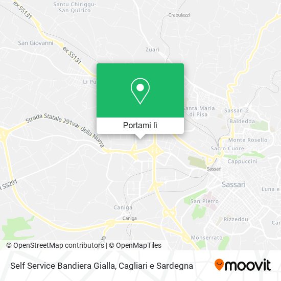 Mappa Self Service Bandiera Gialla