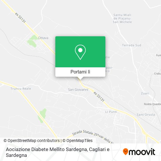 Mappa Aociazione Diabete Mellito Sardegna