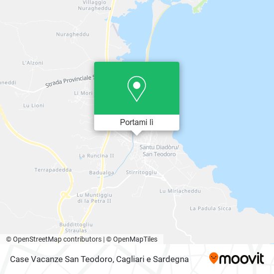 Mappa Case Vacanze San Teodoro