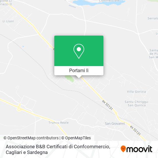 Mappa Associazione B&B Certificati di Confcommercio