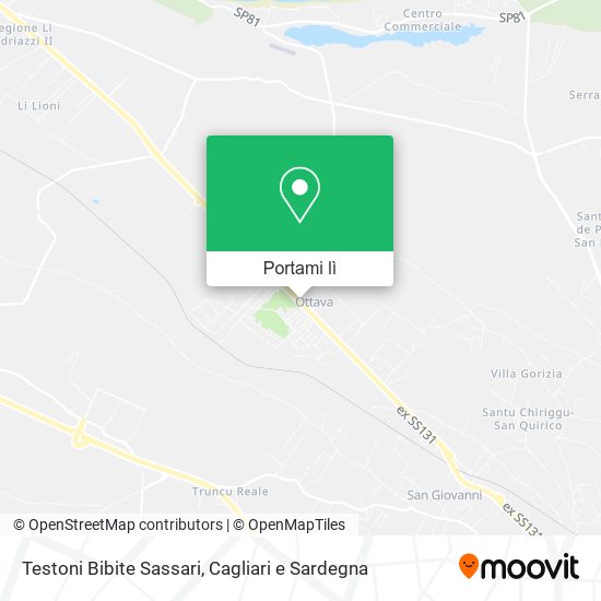 Mappa Testoni Bibite Sassari