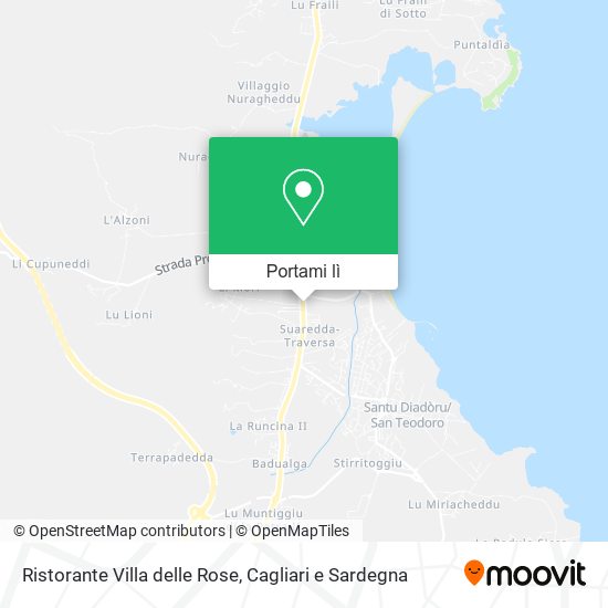 Mappa Ristorante Villa delle Rose