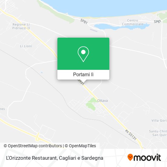 Mappa L'Orizzonte Restaurant