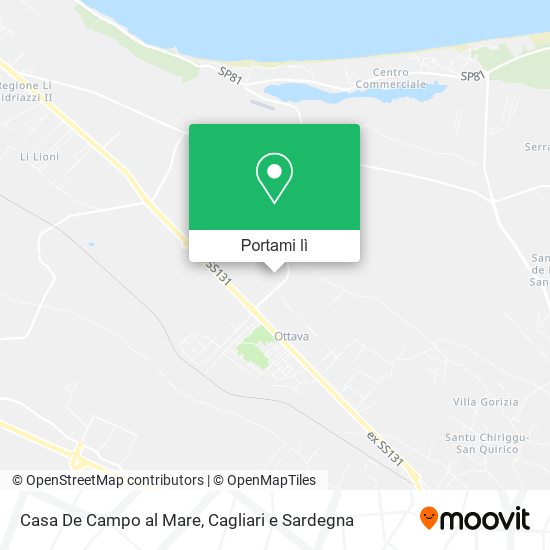 Mappa Casa De Campo al Mare