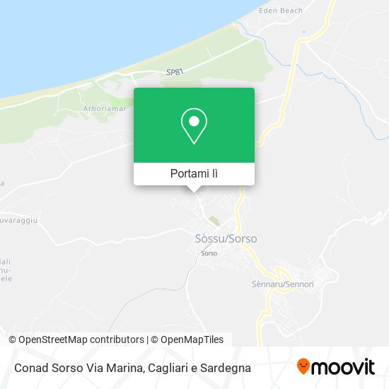 Mappa Conad Sorso Via Marina