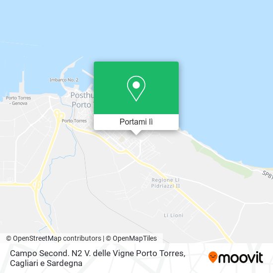 Mappa Campo Second. N2 V. delle Vigne Porto Torres