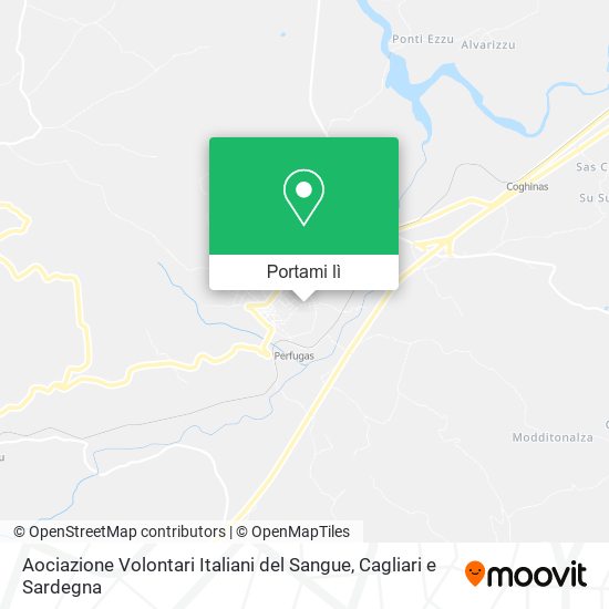 Mappa Aociazione Volontari Italiani del Sangue