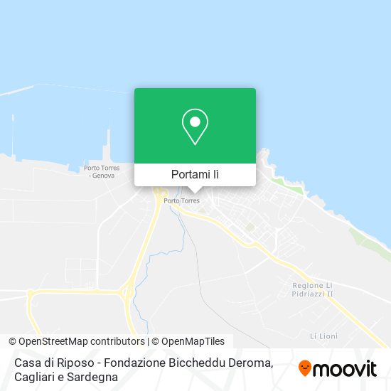 Mappa Casa di Riposo - Fondazione Biccheddu Deroma