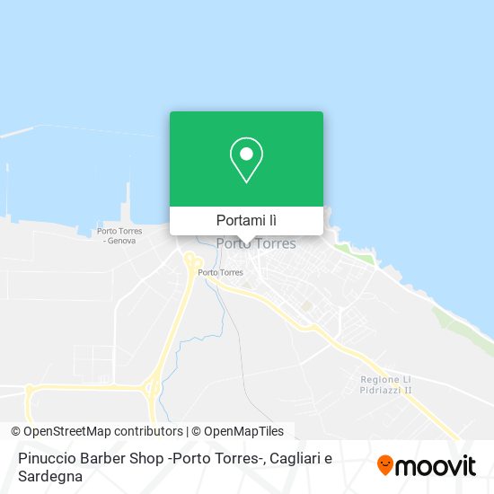 Mappa Pinuccio Barber Shop -Porto Torres-