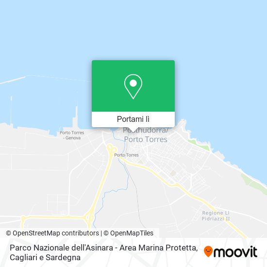 Mappa Parco Nazionale dell'Asinara - Area Marina Protetta