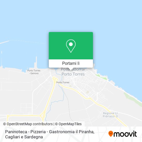 Mappa Paninoteca - Pizzeria - Gastronomia il Piranha