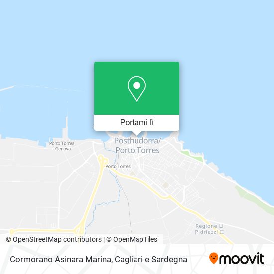 Mappa Cormorano Asinara Marina