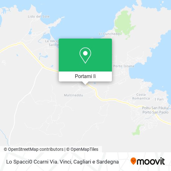 Mappa Lo Spacci0 Ccarni Via. Vinci