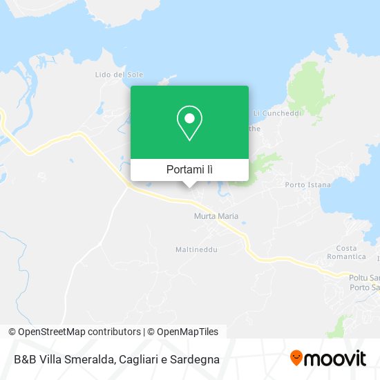 Mappa B&B Villa Smeralda