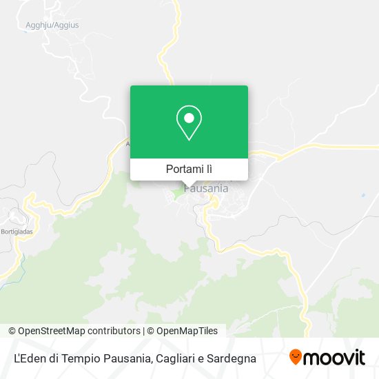 Mappa L'Eden di Tempio Pausania