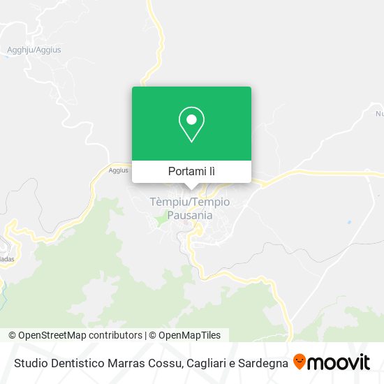 Mappa Studio Dentistico Marras Cossu