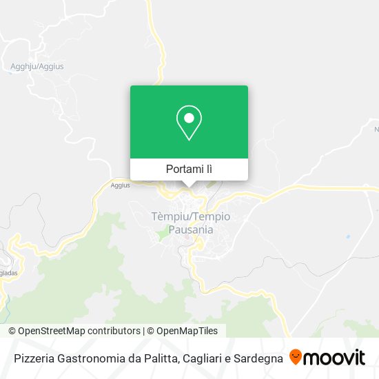 Mappa Pizzeria Gastronomia da Palitta