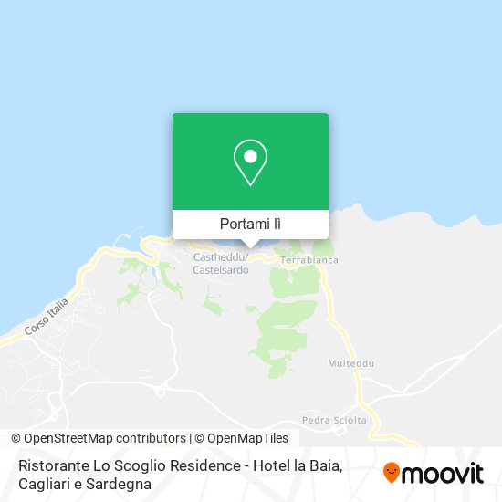 Mappa Ristorante Lo Scoglio Residence - Hotel la Baia