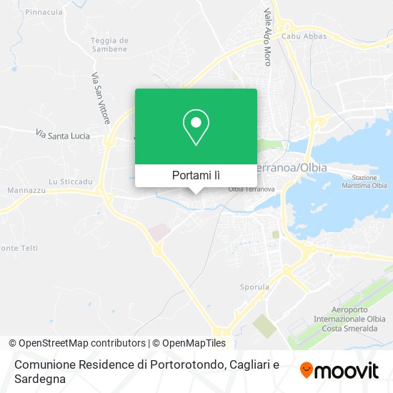 Mappa Comunione Residence di Portorotondo