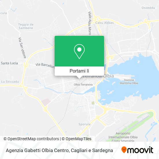 Mappa Agenzia Gabetti Olbia Centro