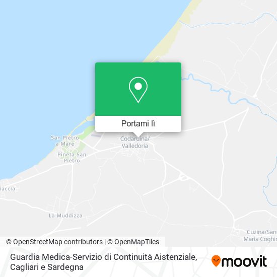 Mappa Guardia Medica-Servizio di Continuità Aistenziale