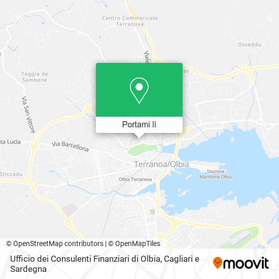 Mappa Ufficio dei Consulenti Finanziari di Olbia