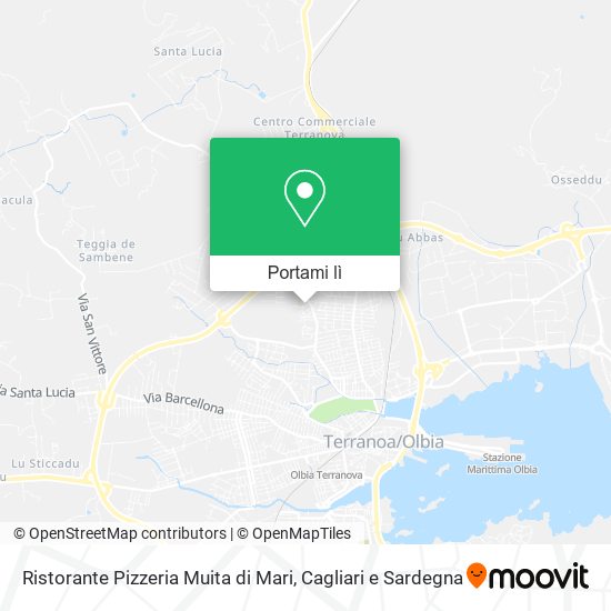 Mappa Ristorante Pizzeria Muita di Mari