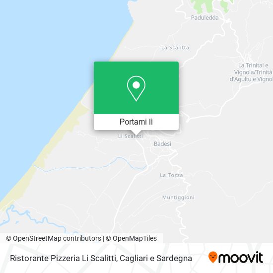 Mappa Ristorante Pizzeria Li Scalitti