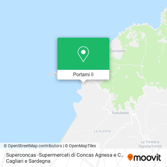 Mappa Superconcas -Supermercati di Concas Agnesa e C.