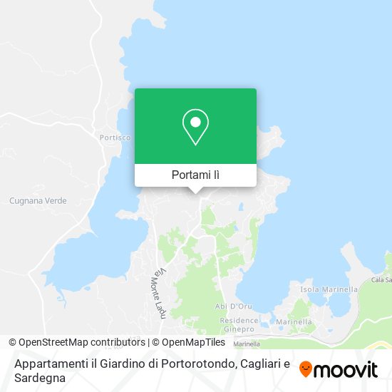 Mappa Appartamenti il Giardino di Portorotondo