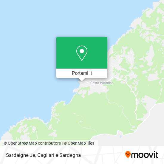 Mappa Sardaigne Je