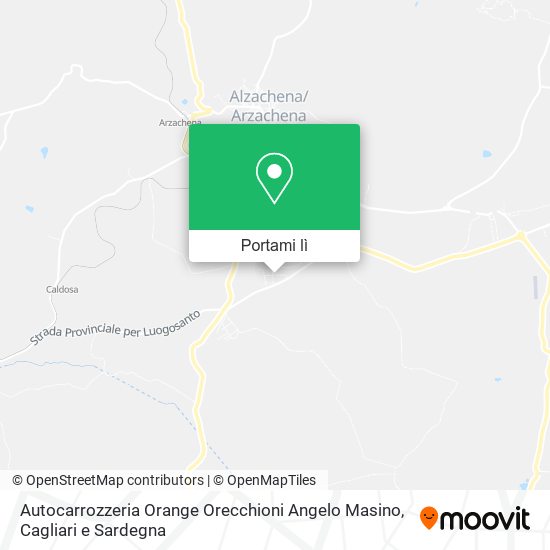Mappa Autocarrozzeria Orange Orecchioni Angelo Masino