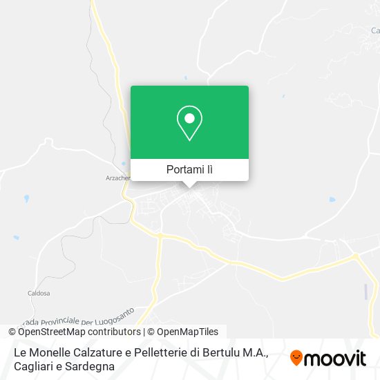 Mappa Le Monelle Calzature e Pelletterie di Bertulu M.A.