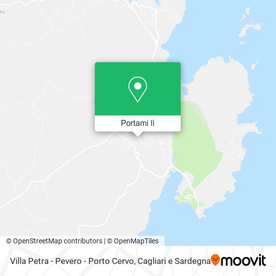 Mappa Villa Petra - Pevero - Porto Cervo