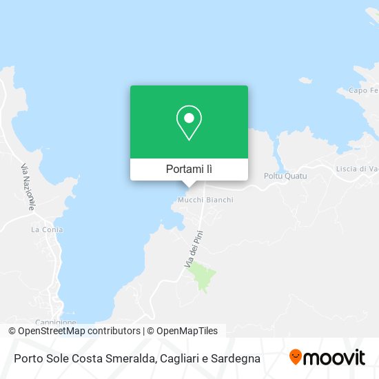 Mappa Porto Sole Costa Smeralda