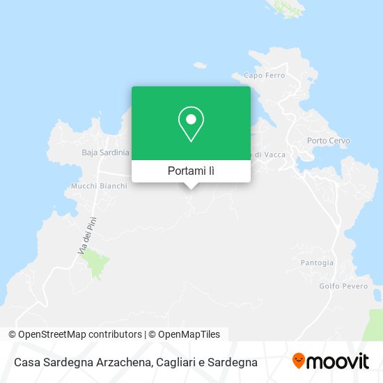 Mappa Casa Sardegna Arzachena