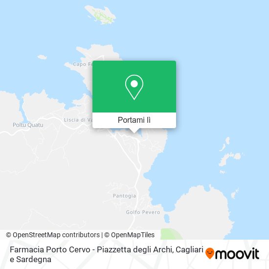 Mappa Farmacia Porto Cervo - Piazzetta degli Archi