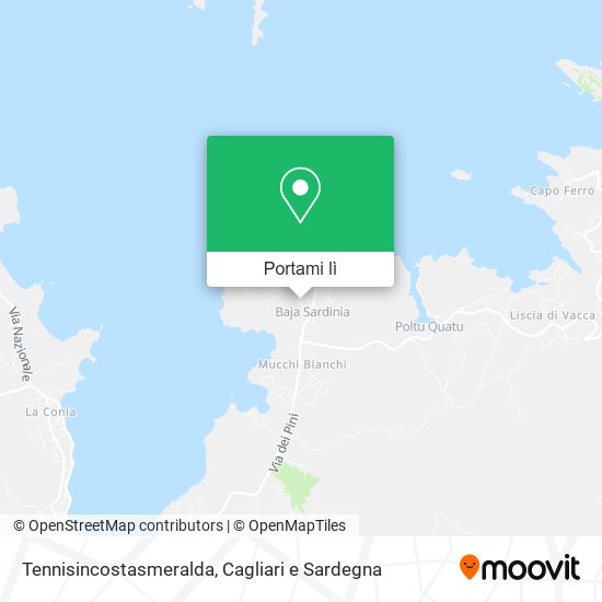 Mappa Tennisincostasmeralda