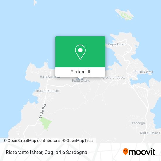 Mappa Ristorante Ishter