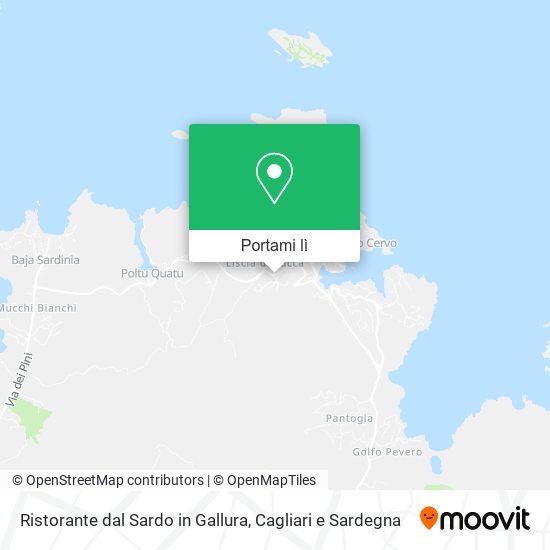 Mappa Ristorante dal Sardo in Gallura
